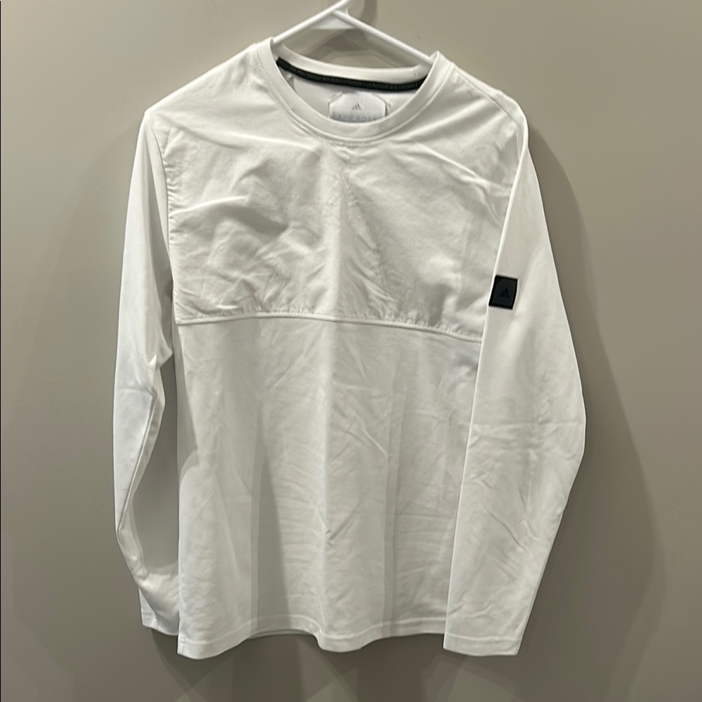 Adidas White Long Sleeve Shirt